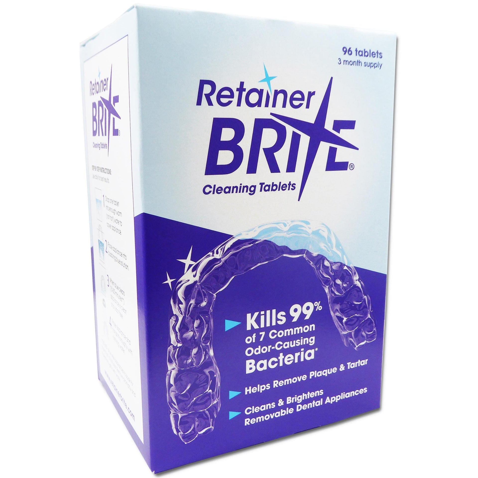 Retainer Brite Cleaning Tablets - 96 Tablets Oral Care