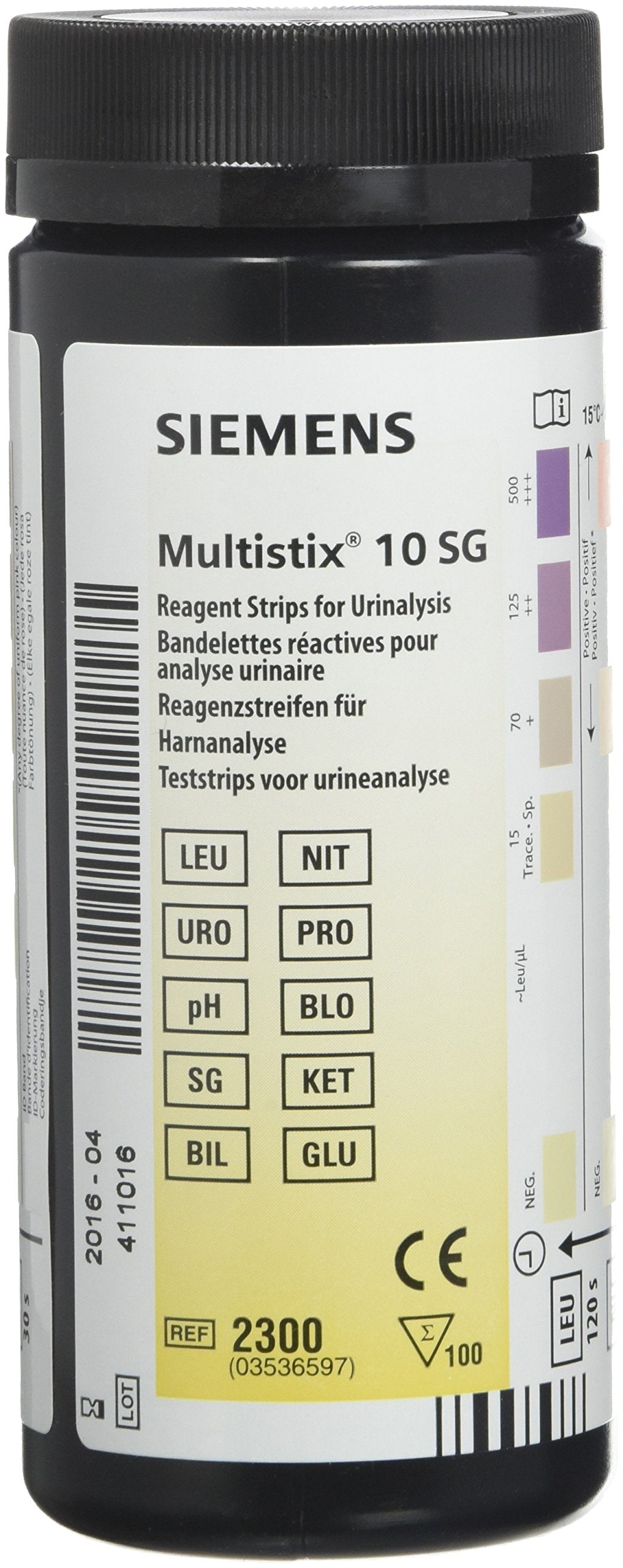 Multistix 10sg Urinalysis Strips Strips, 100 count