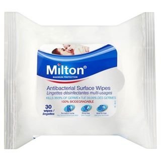 Milton Antibacterial Surface Wipes 30 Wipes