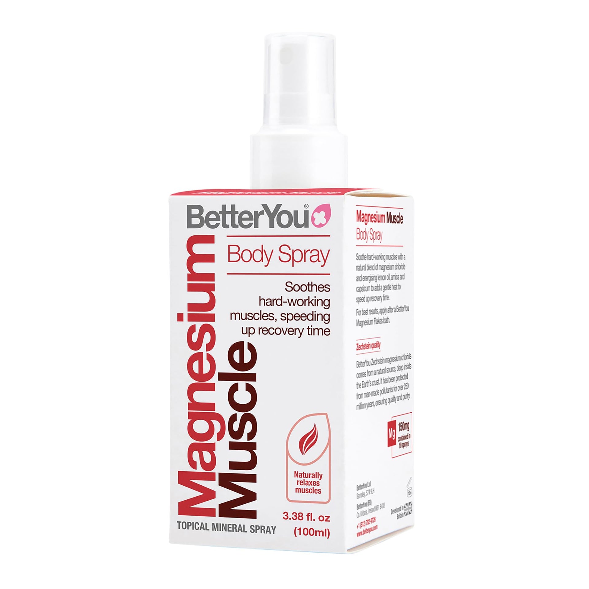 BetterYou Magnesium Muscle Body Spray 100ml (600 Sprays)