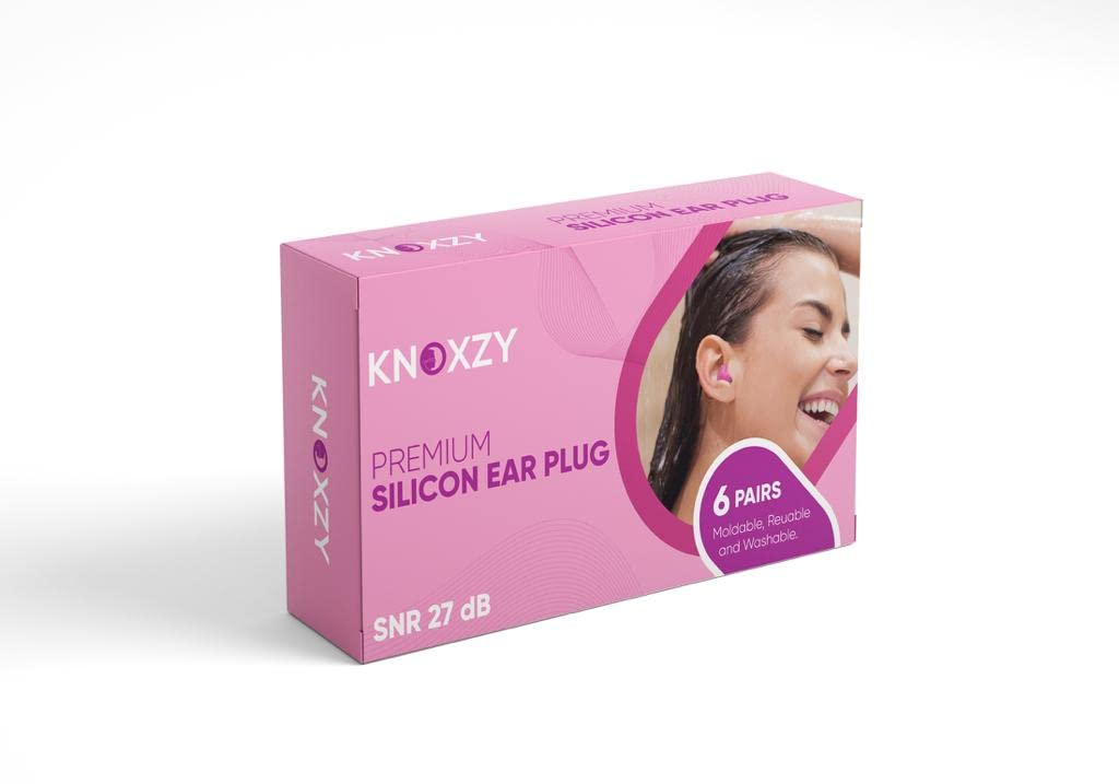 Knoxzy Silicone Ear Plugs Pink SNR 27dB