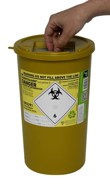 Sharpsguard Sharps Bin 5L Yellow