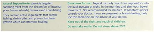 Anusol 3 Way action 24 Suppositories For Haemorrhoids & Related Conditions