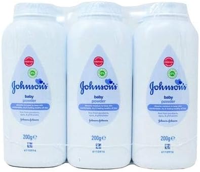 Johnson's Baby Powder Talc Talcum Soft Skin Care Protect Bottles - Pack of 6 x 200 G