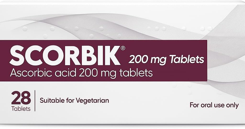 Ascorbic Acid Vitamin C 200mg – 28 Tablets for Immune Support