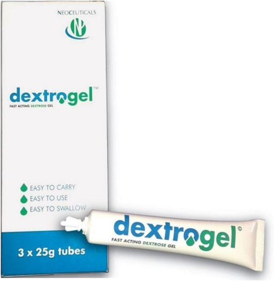 Dextrogel Fast Acting Dextrose Gel 3 x 25g Tubes