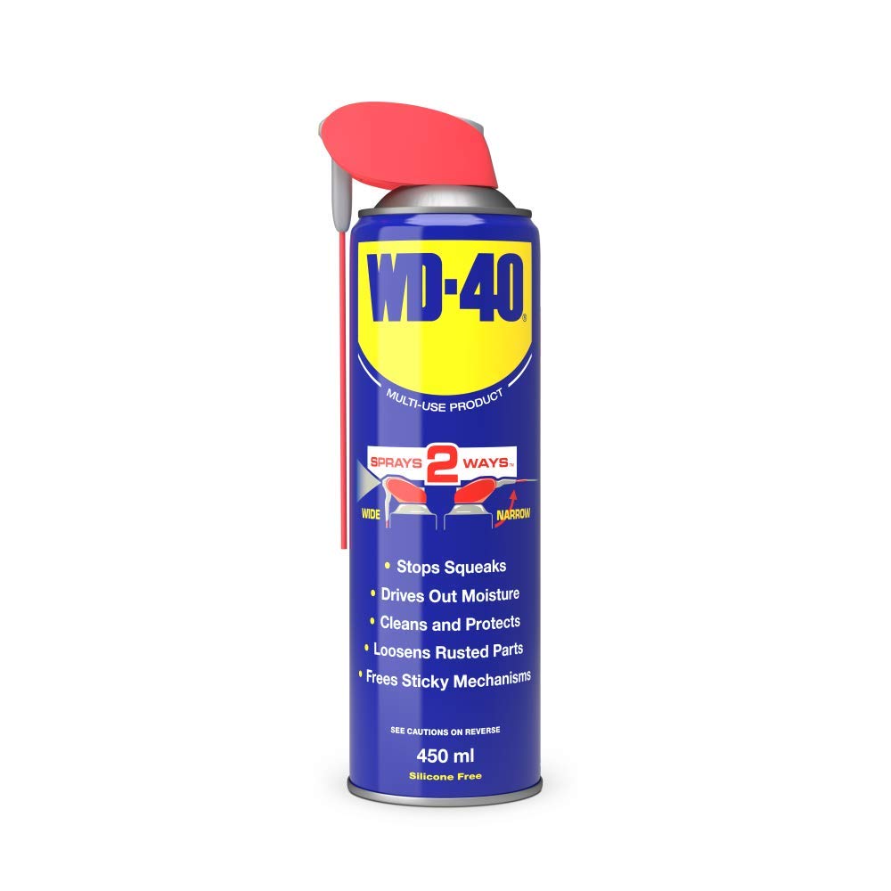 WD-40 Multi-Use Smart-Straw 450ml – Lubricant, Rust Remover & Cleaner