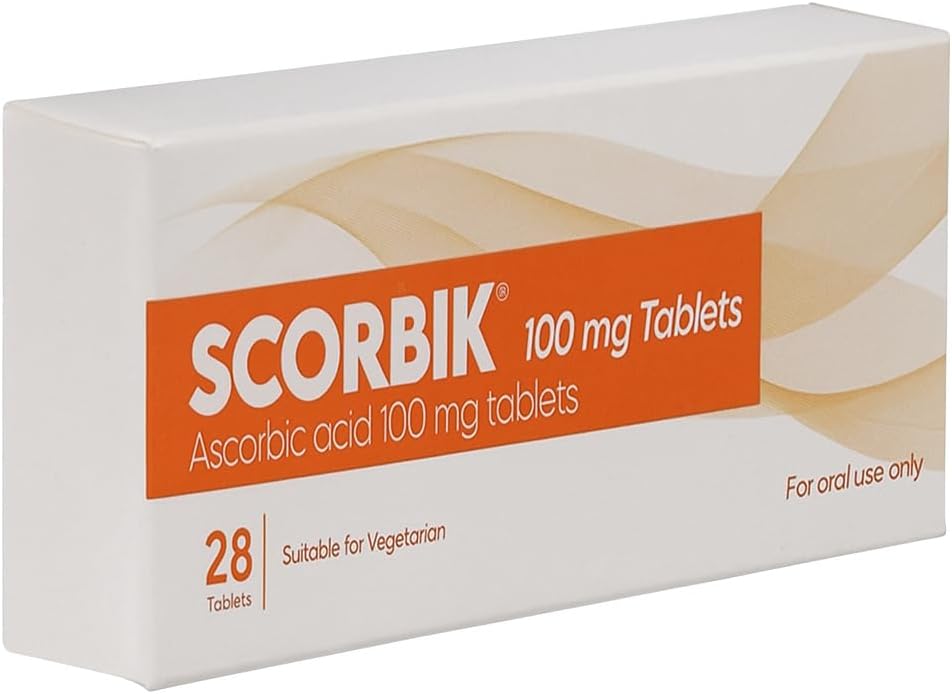 Ascorbic Acid Vitamin C 100mg – 28 Tablets for Immune Support