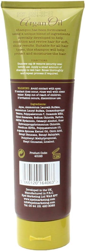 Argan Oil Shampoo 300ml – Nourishing & Hydrating Hair Care
