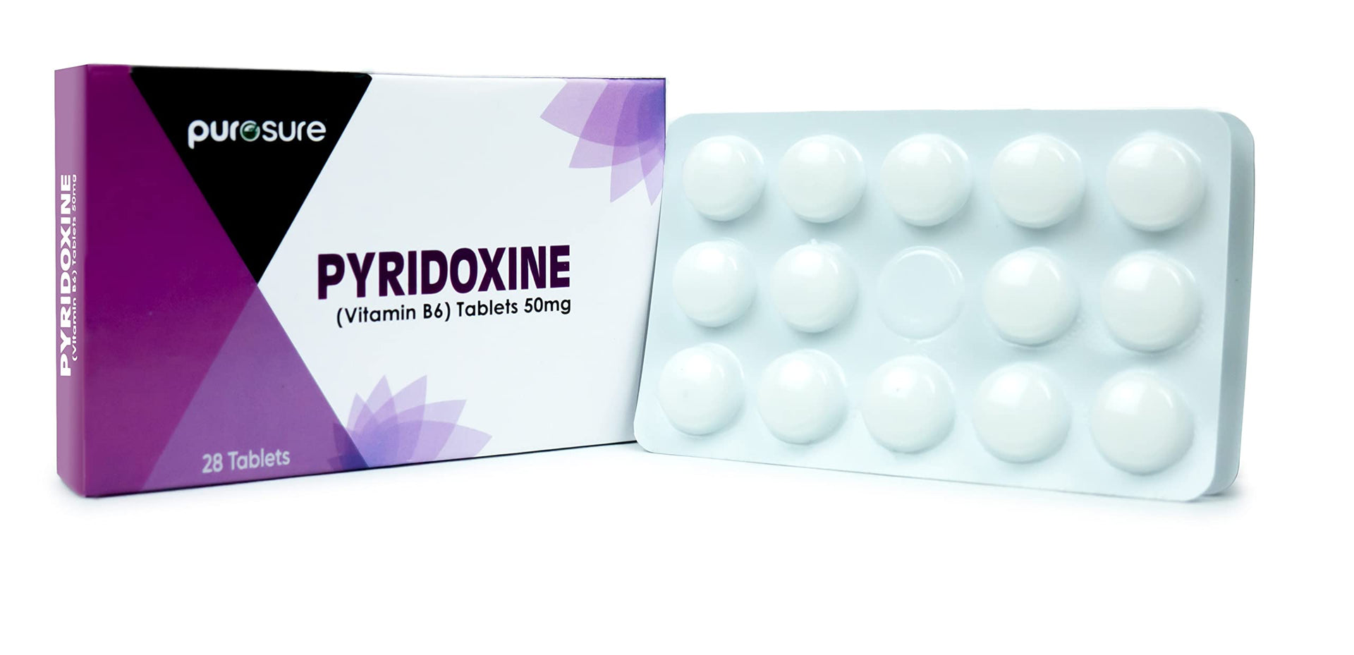 PuroSure Pyridoxine B6 – 50mg, 28 Tablets