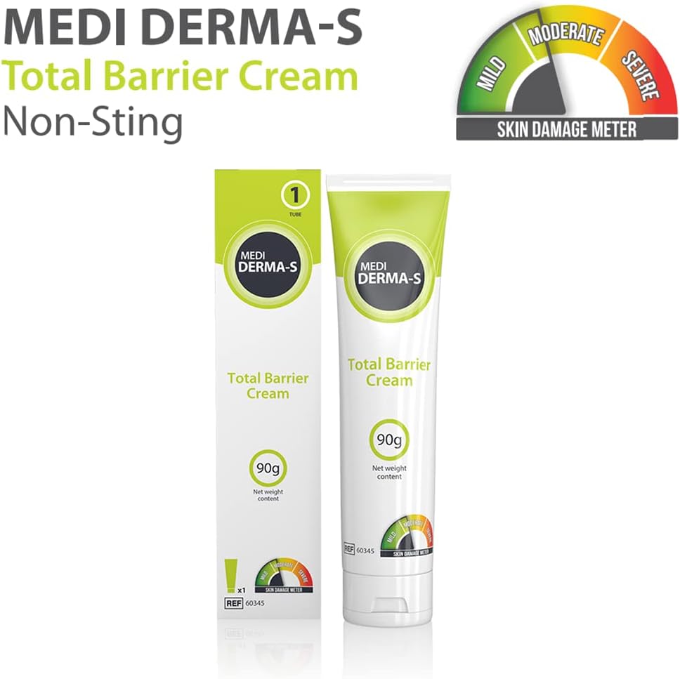 Medi Derma-S Barrier Cream Tube 90g | Gentle Barrier Protection on Intact Skin or for Mild Skin Damage