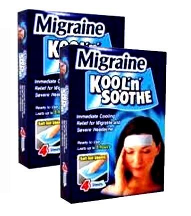 Kool 'n' Soothe Migraine Cooling Strips 4 Strips (Pack of 1)