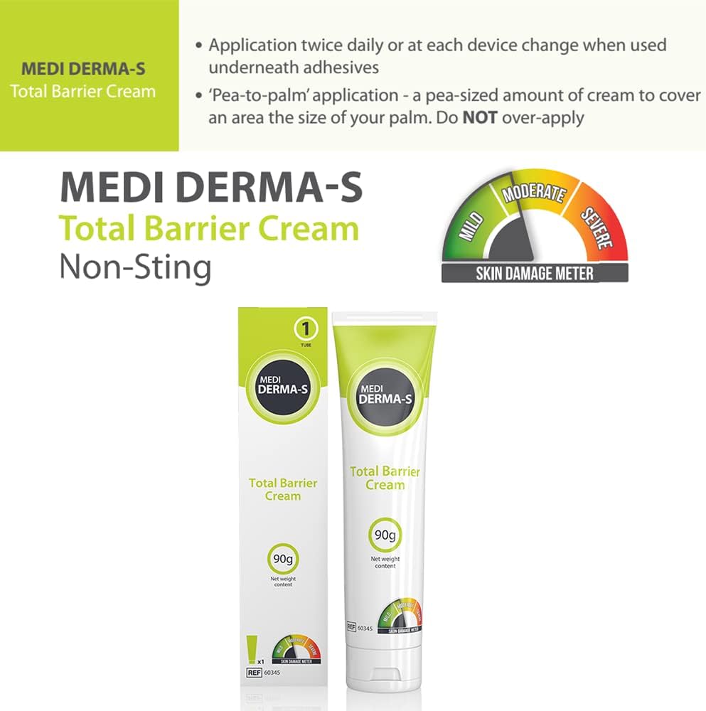 Medi Derma-S Barrier Cream Tube 90g | Gentle Barrier Protection on Intact Skin or for Mild Skin Damage