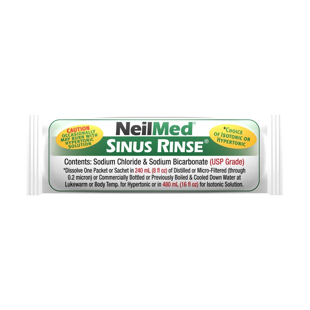NeilMed's Sinus Rinse Extra Strength All Natural Pre-Mixed Hypertonic Packets 70 Count