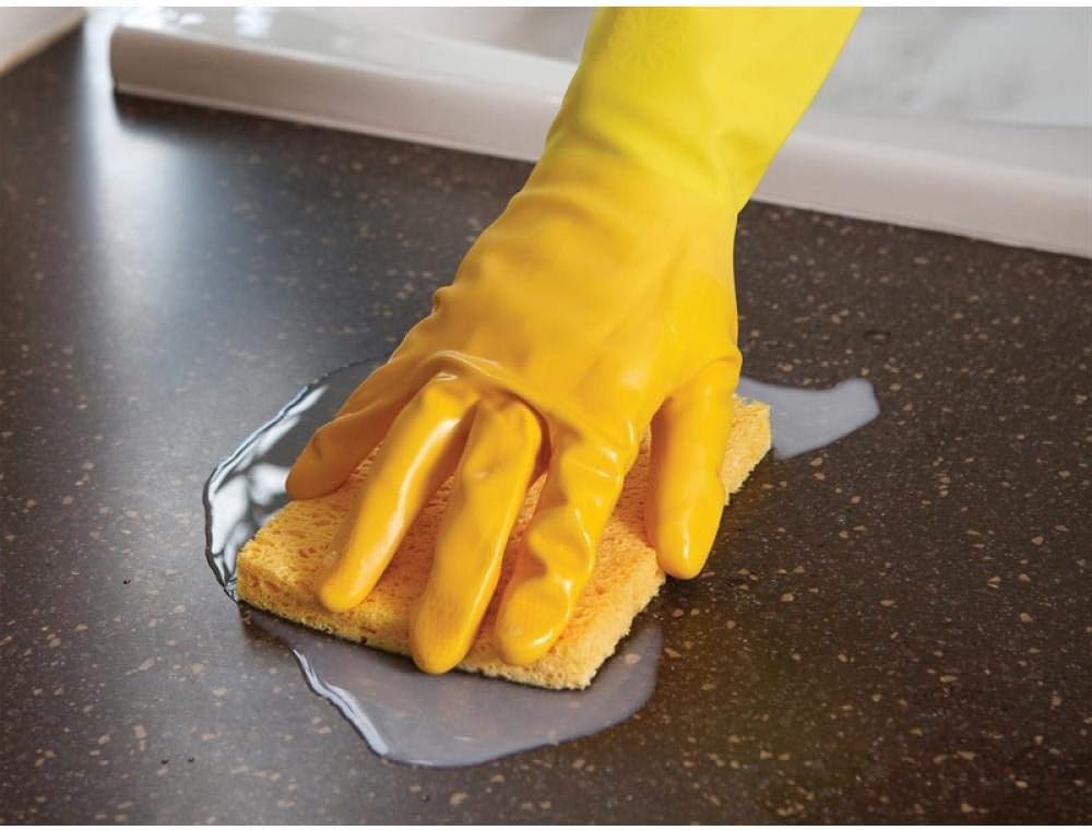 Marigold Unisex Gloves, Marigold Extra Life Kitchen Gloves Small, Yellow