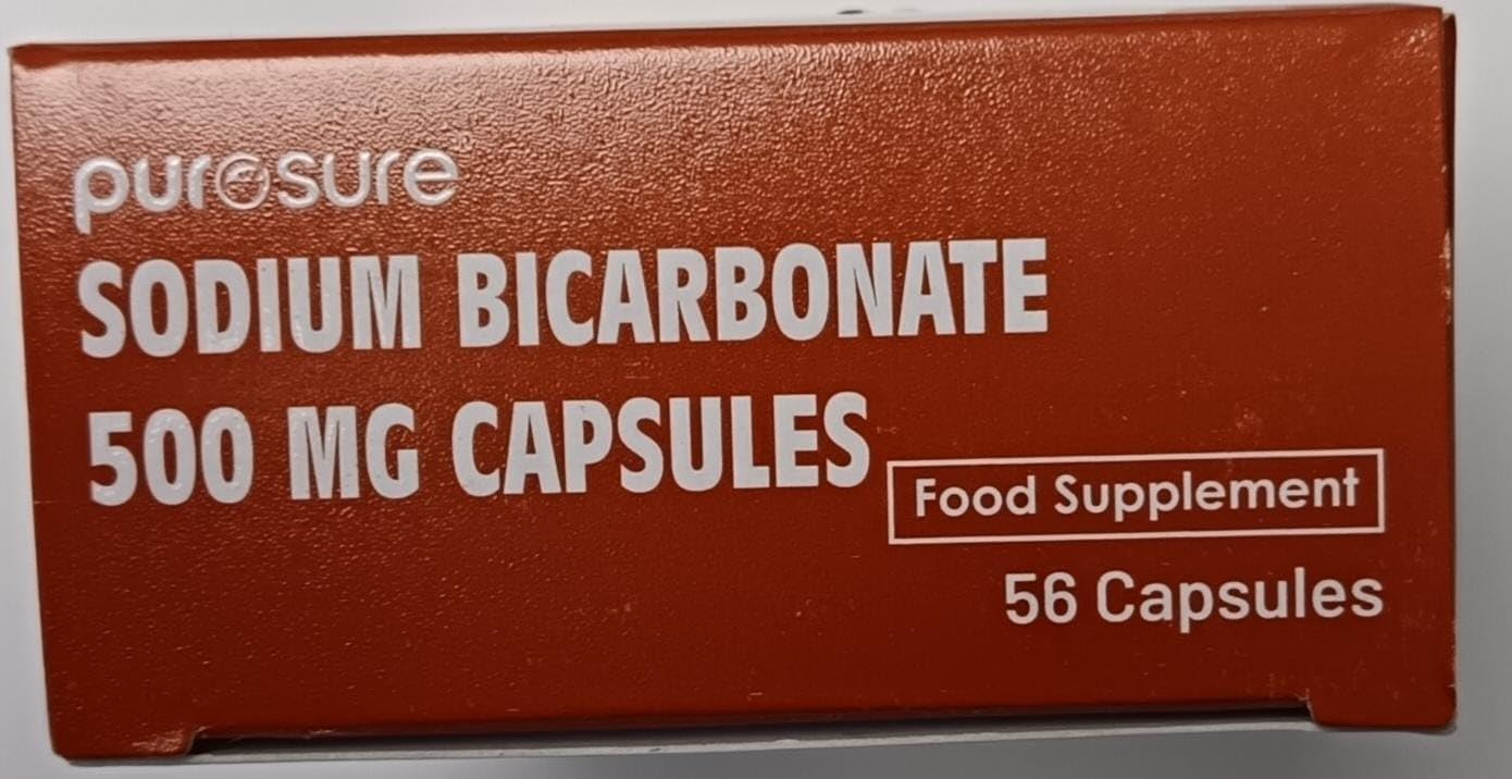 Purosure Sodium Bicarbonate 500mg – 56 Capsules for Heartburn & Indigestion Relief