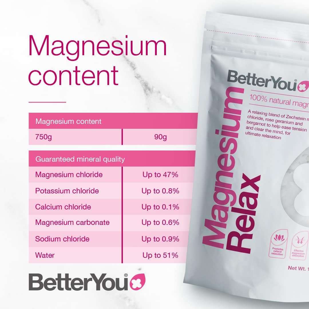 BetterYou Magnesium Relax Bath Flakes 750g