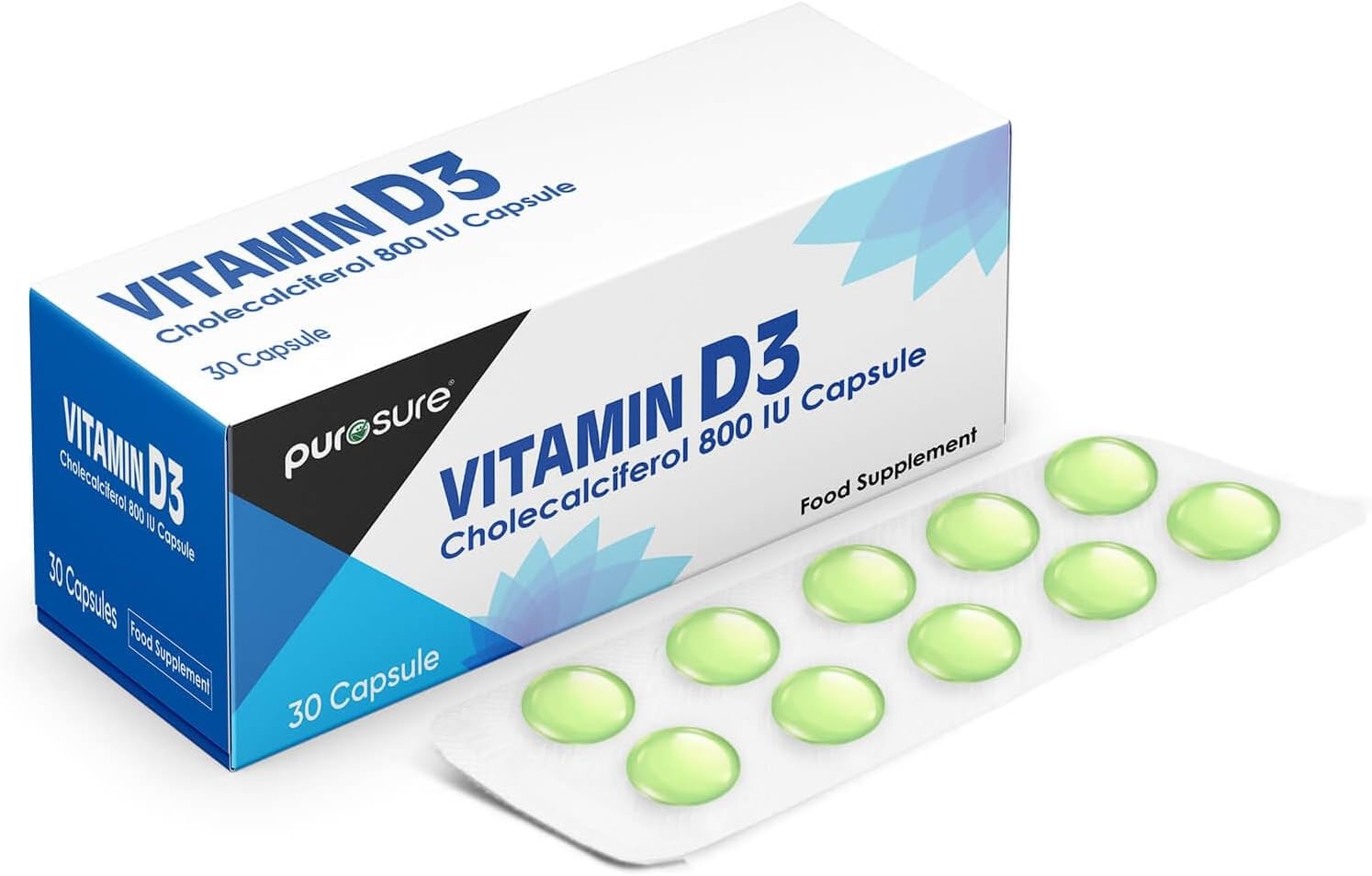 Purosure Vitamin D3 800 IU - 90 Capsules