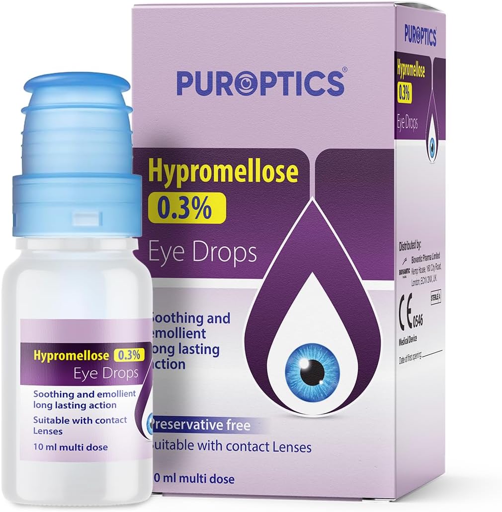 Puroptics Hypromellose 0.3% Preservative Free Eye Drops 10ml