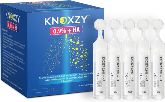 KNOXZY Isotonic Saline Solution 0.9% + Hyaluronic Acid Nebulizer Diluent