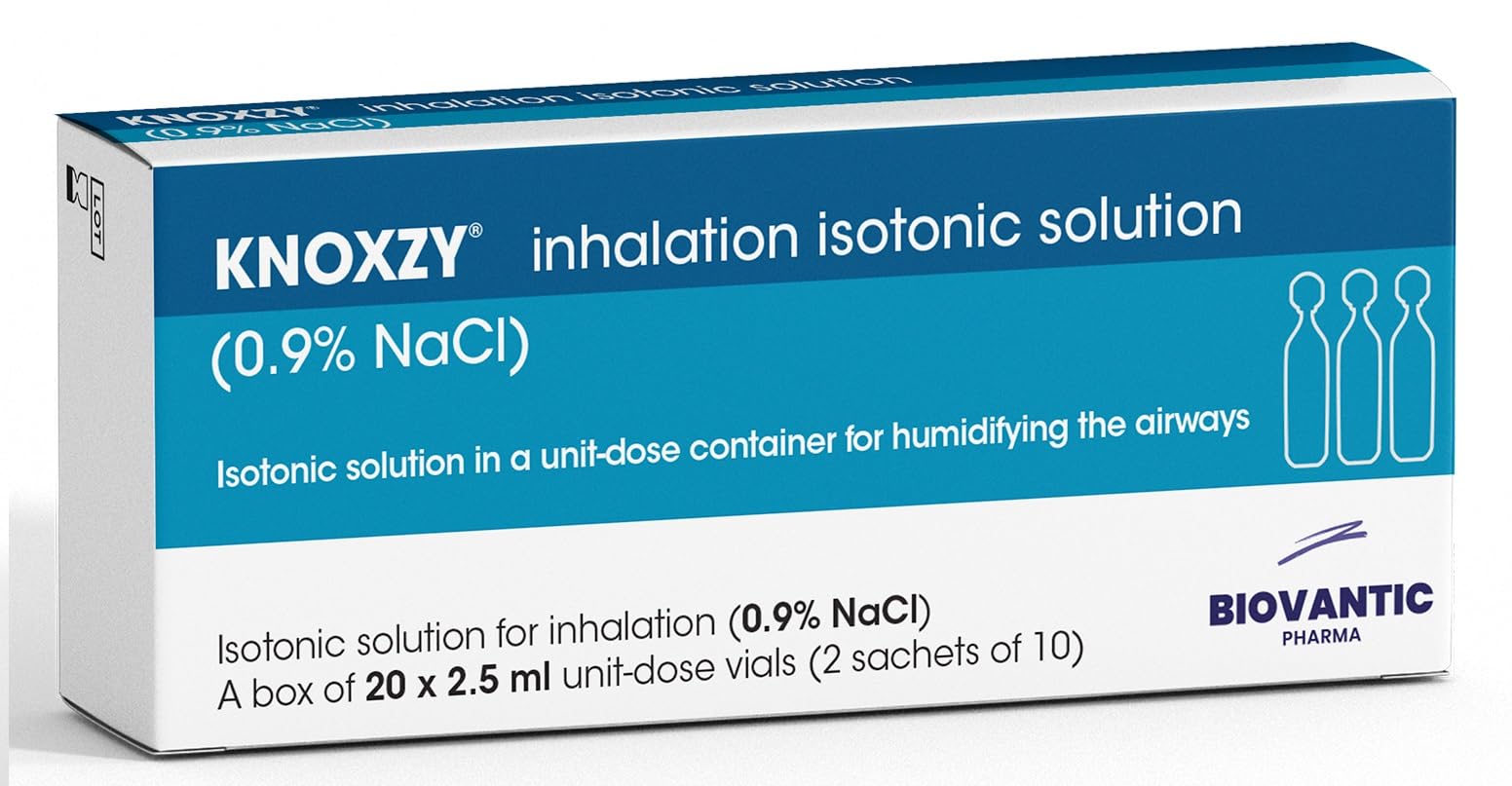 Knoxzy Isotonic Saline 0.9% – 20X2.5ml Inhalation Vials