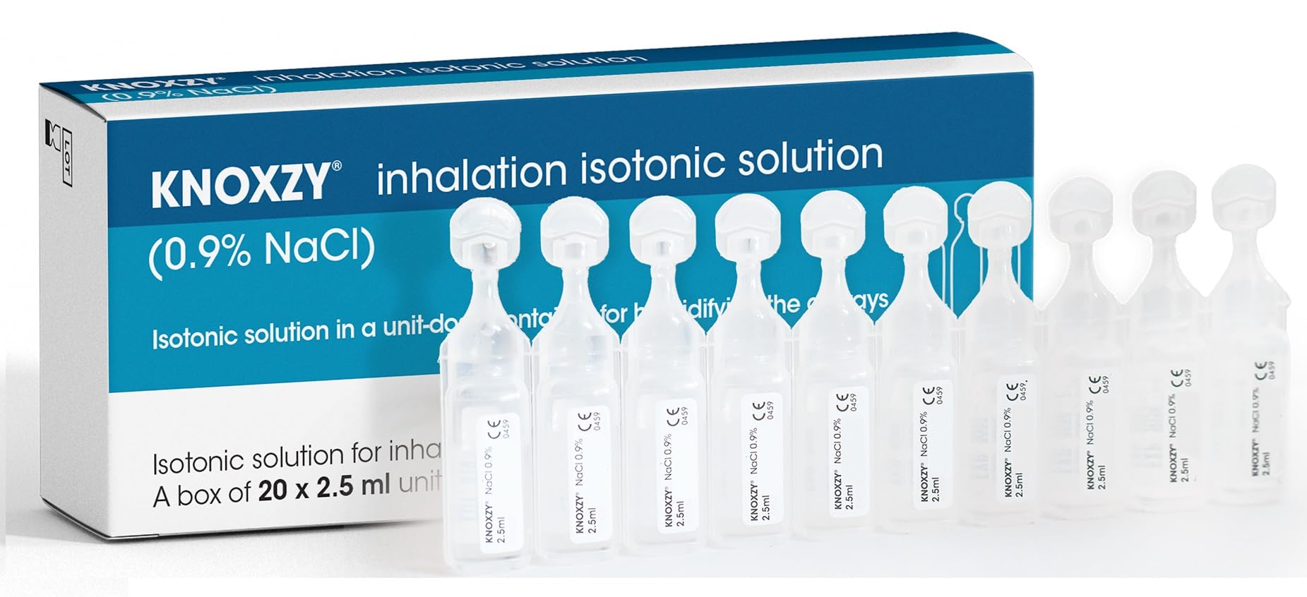 Knoxzy Isotonic Saline 0.9% – 20X2.5ml Inhalation Vials