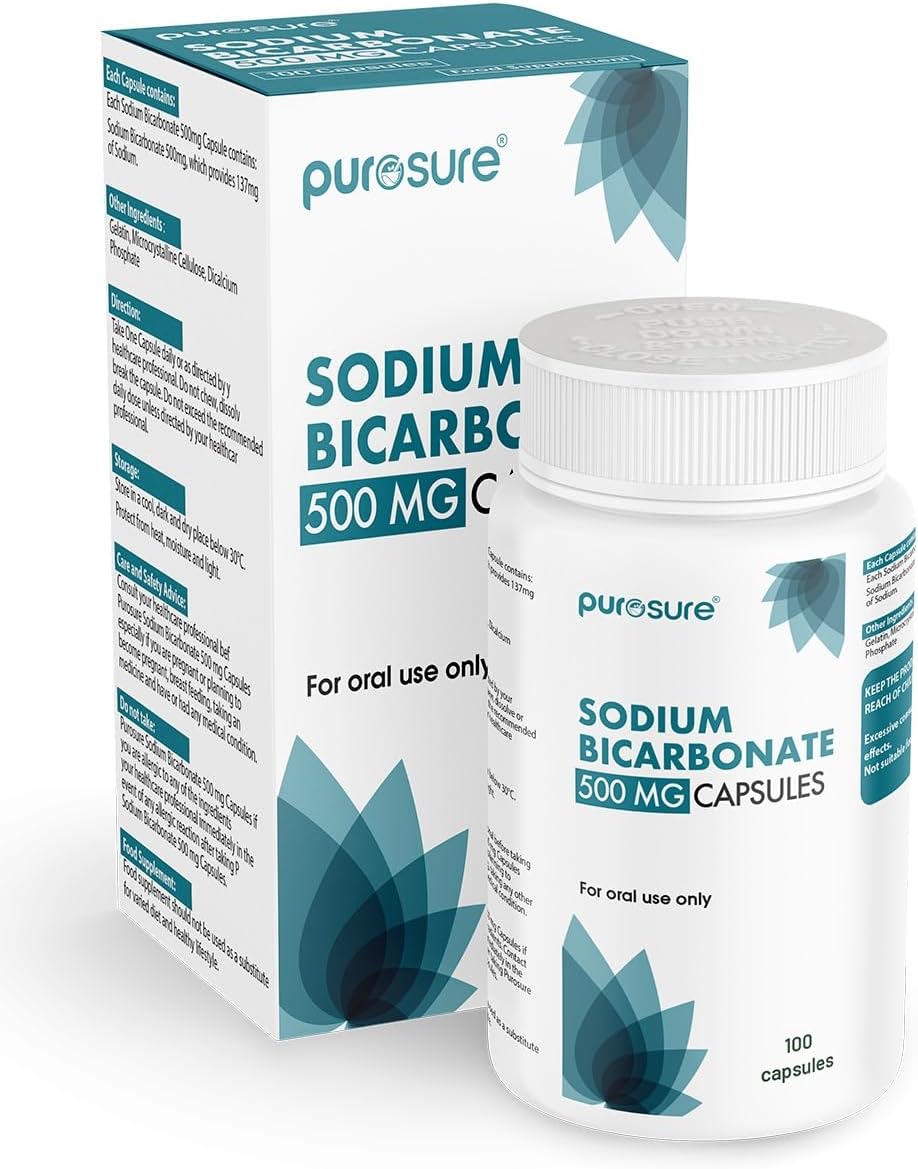 Purosure Sodium Bicarbonate 500mg Capsules - Pack of 100