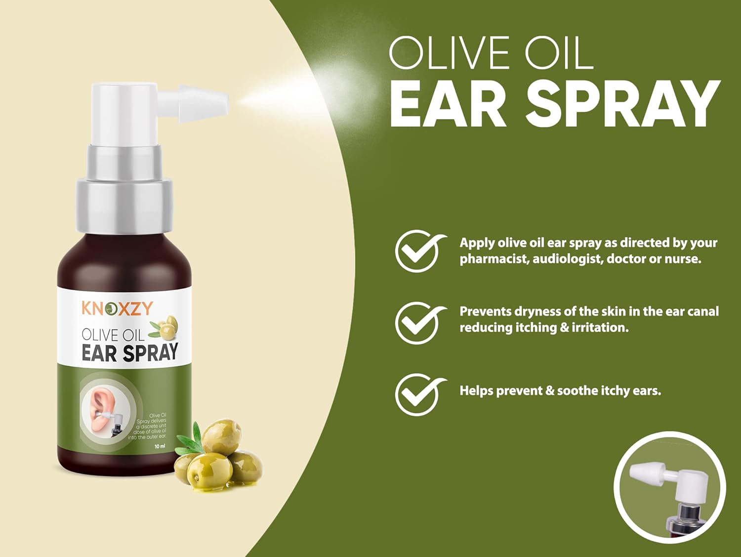 Knoxzy Olive Oil Ear Spray 10 ml