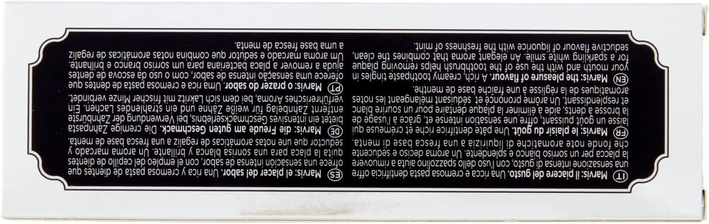 Marvis Liquorice Mint Toothpaste, 85 ml