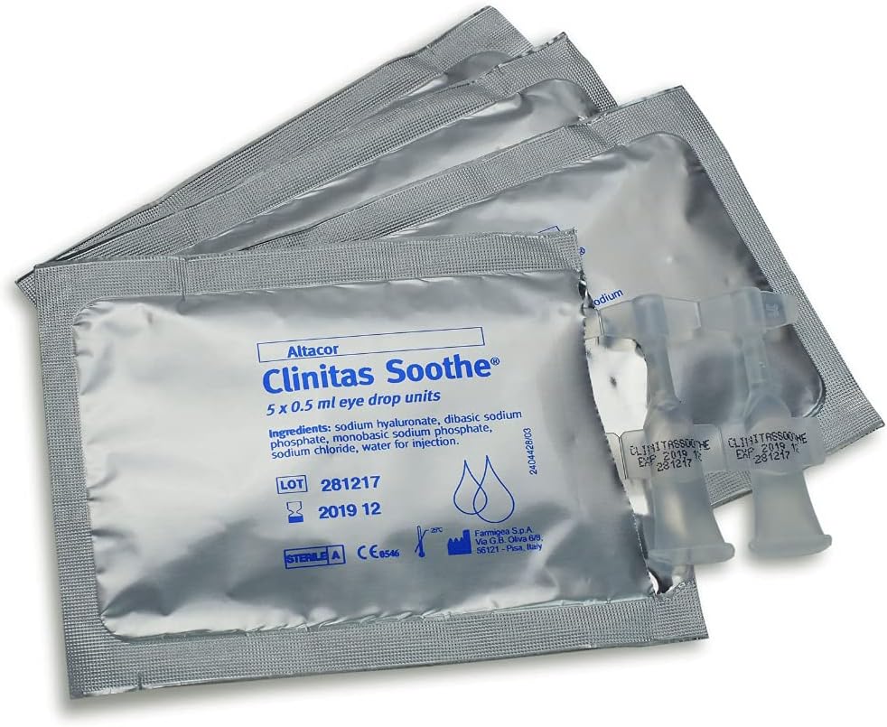 Clinitas Soothe Lubricant Eye Drops, 20 x 0.5 ml