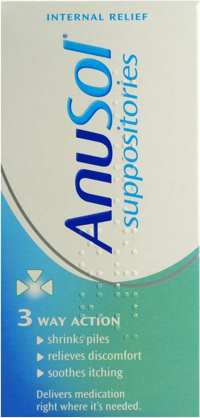 Anusol 3 Way action 24 Suppositories For Haemorrhoids & Related Conditions