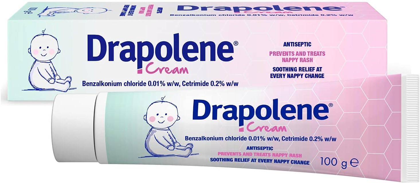 Drapolene Cream 100g Tube | Prevents and Treats Nappy Rash | Soothes and Protects Baby's Bottom