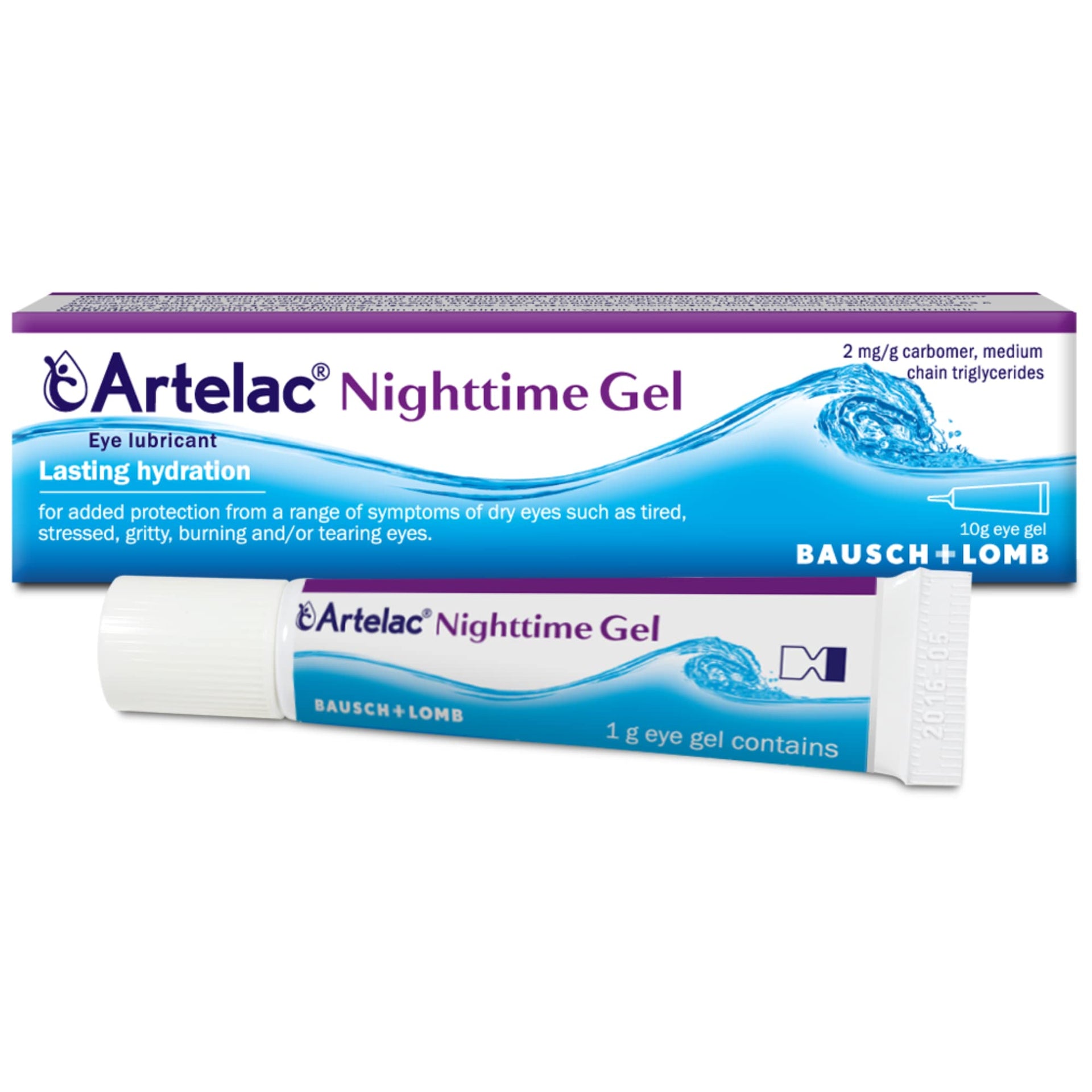 Artelac Nighttime Gel, by Bausch Plus Lomb, Night Time Eye Gel for Dry Eyes 10g