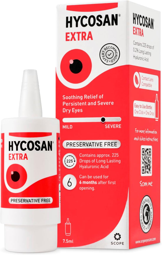 Hycosan Extra Eye Drops – 7.5ml, Hyaluronic Acid