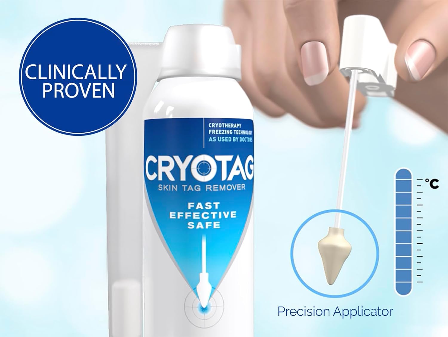 Cryotag Skin Tag Remover Fast Effective Safe Skin Tag Removal | Up to 12 treatments