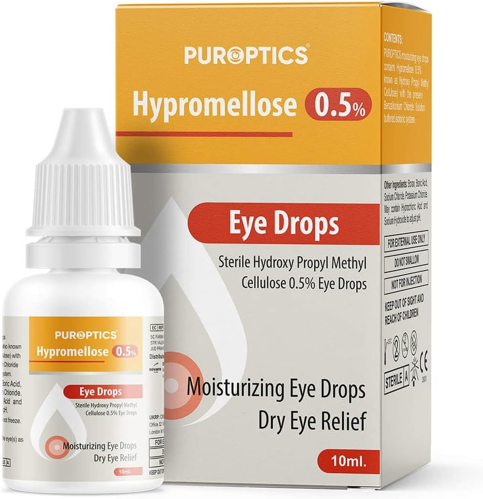 Puroptics Hypromellose 0.5% Eye Drops for Dry Eyes 10ml