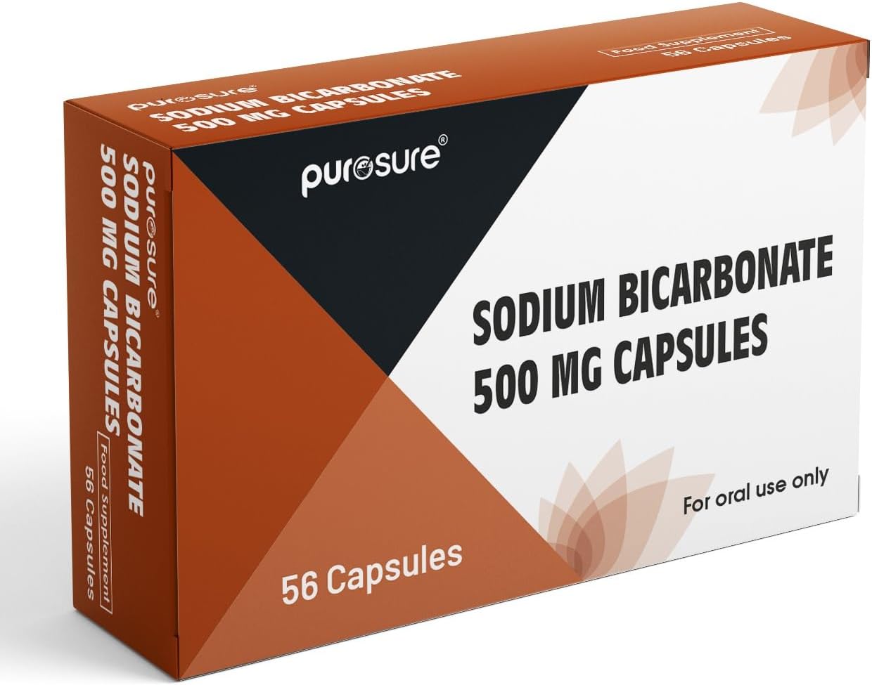 Purosure Sodium Bicarbonate 500mg – 56 Capsules for Heartburn & Indigestion Relief