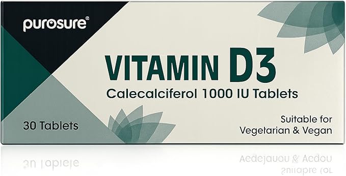 Purosure Vitamin D3 1000 IU – 30 Tablets for Immune & Bone Health Support