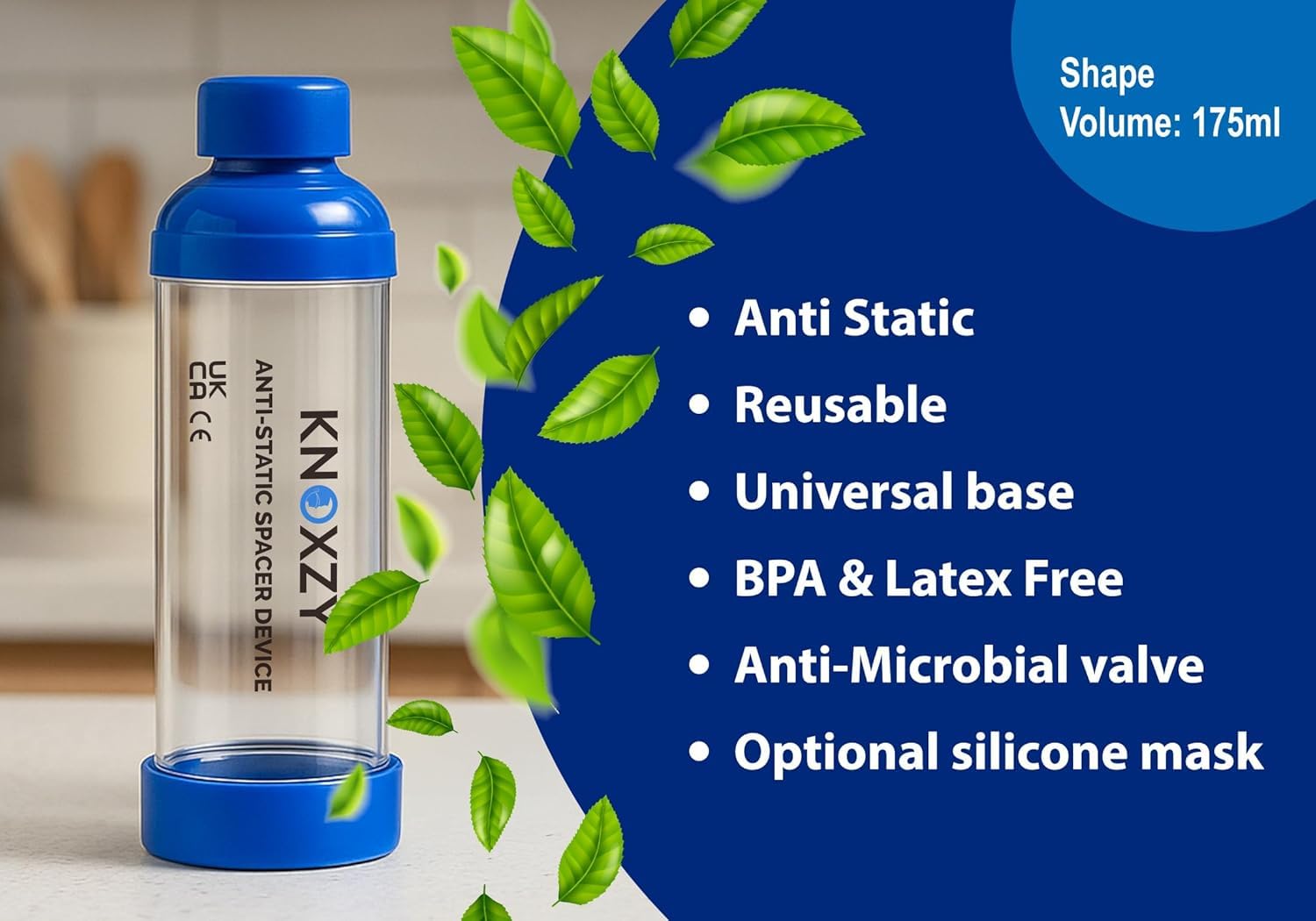 Knoxzy Inhaler Spacer Device – Anti-Static Chamber for MDI