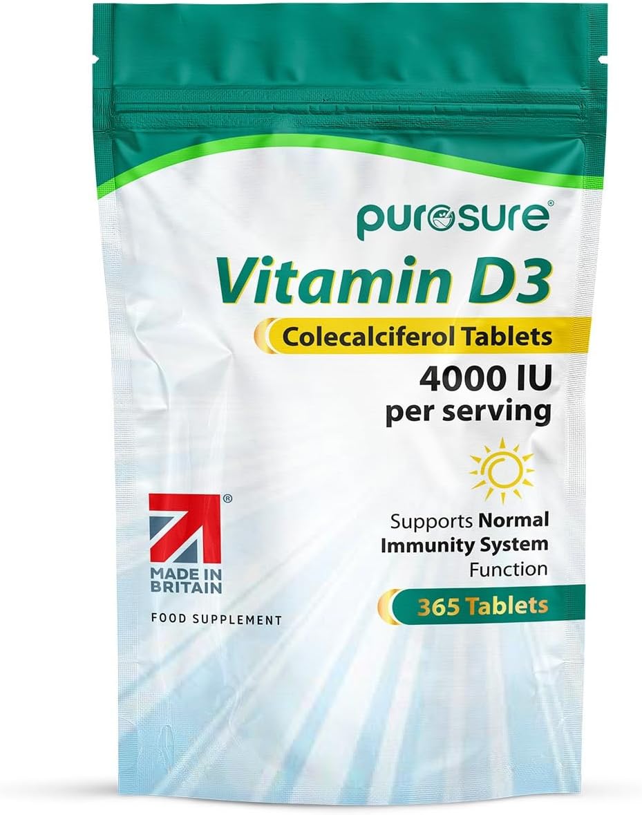 Purosure Vitamin D3 4000 IU – 365 High Strength Tablets