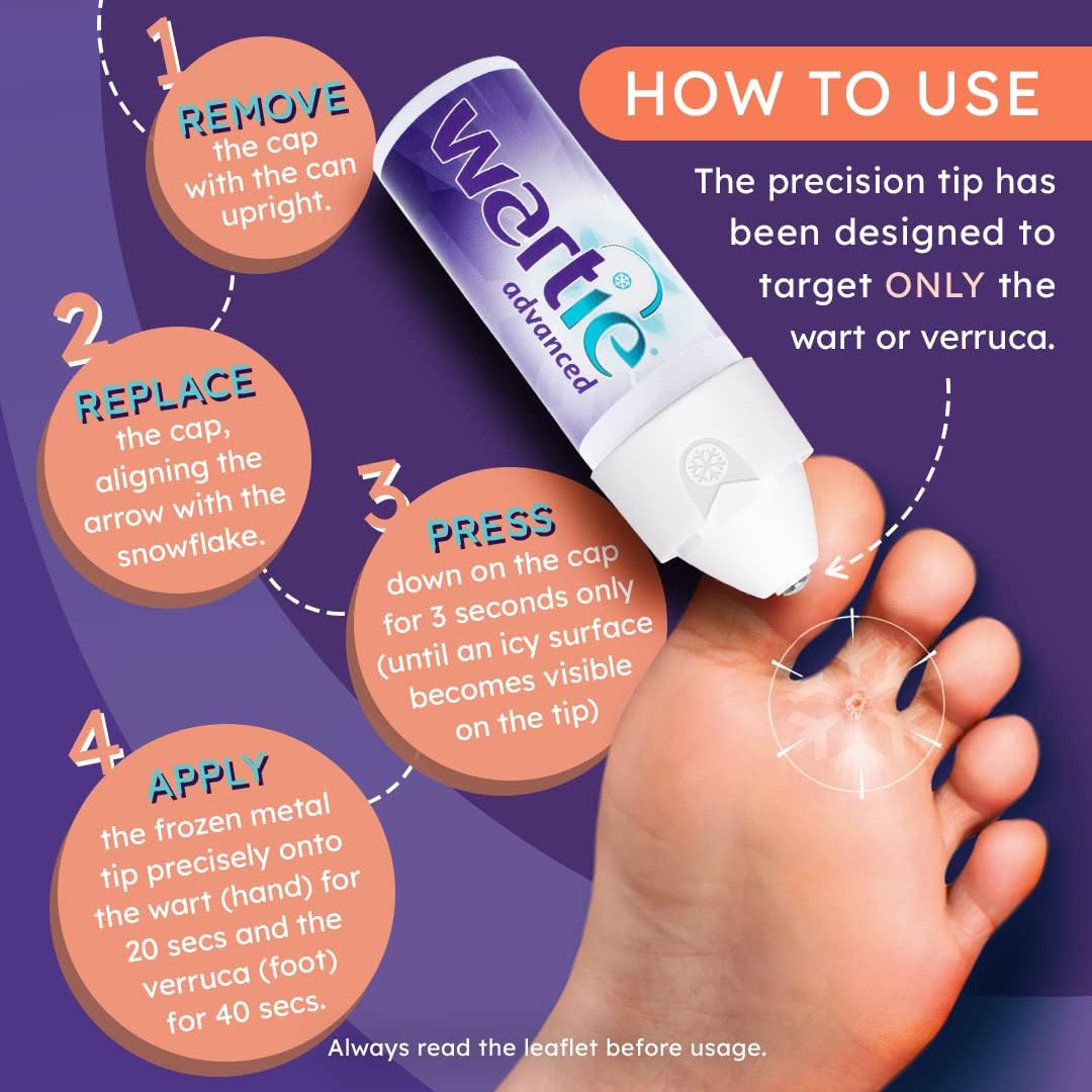 Wartie Freeze Plus Wart & Verruca Remover Gel – 15 Applications