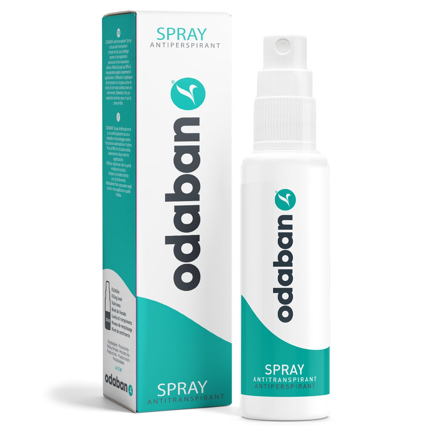 Odaban Antiperspirant Deodorant Spray for Excessive Sweating 30 ml