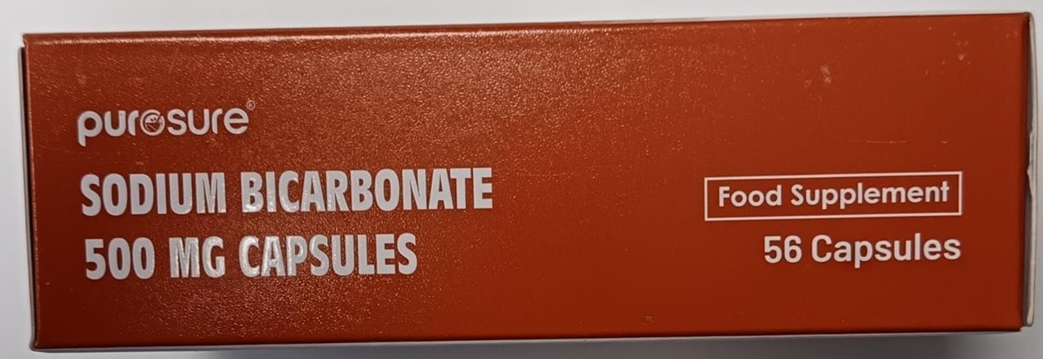 Purosure Sodium Bicarbonate 500mg – 56 Capsules for Heartburn & Indigestion Relief