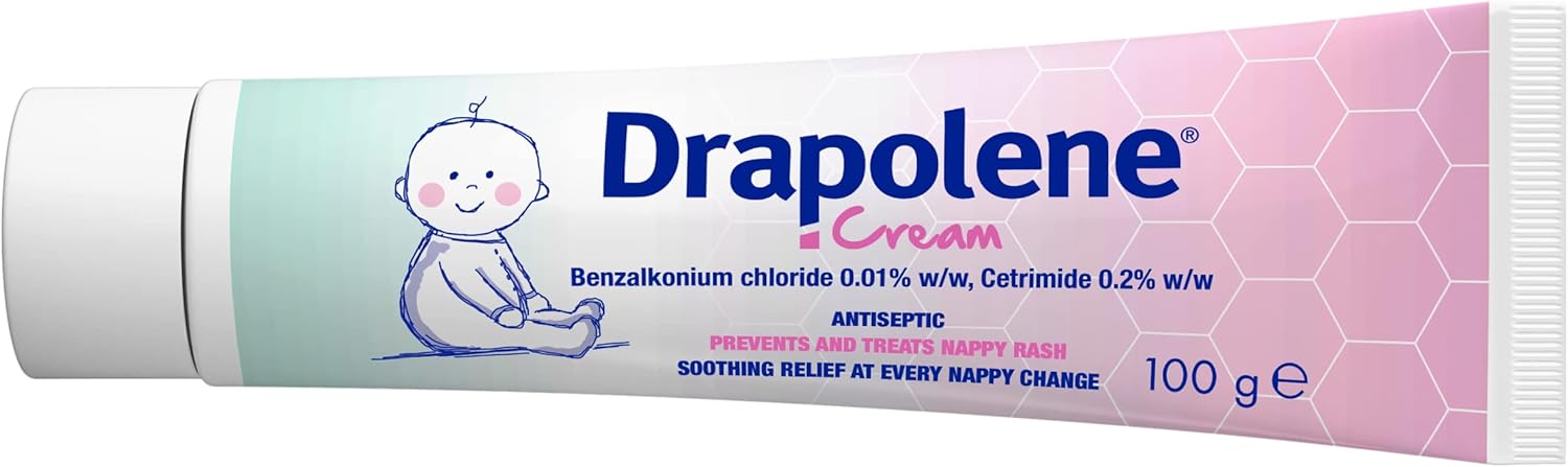 Drapolene Cream 100g Tube | Prevents and Treats Nappy Rash | Soothes and Protects Baby's Bottom