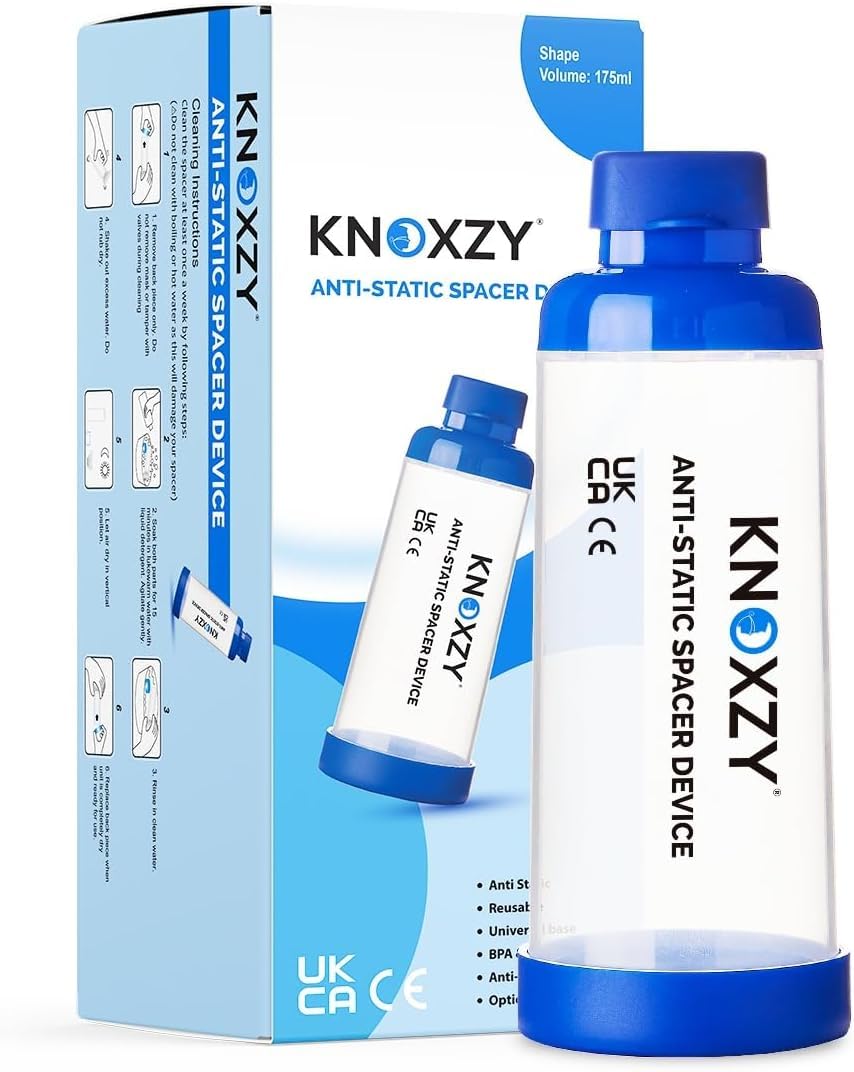 Knoxzy Inhaler Spacer Device – Anti-Static Chamber for MDI