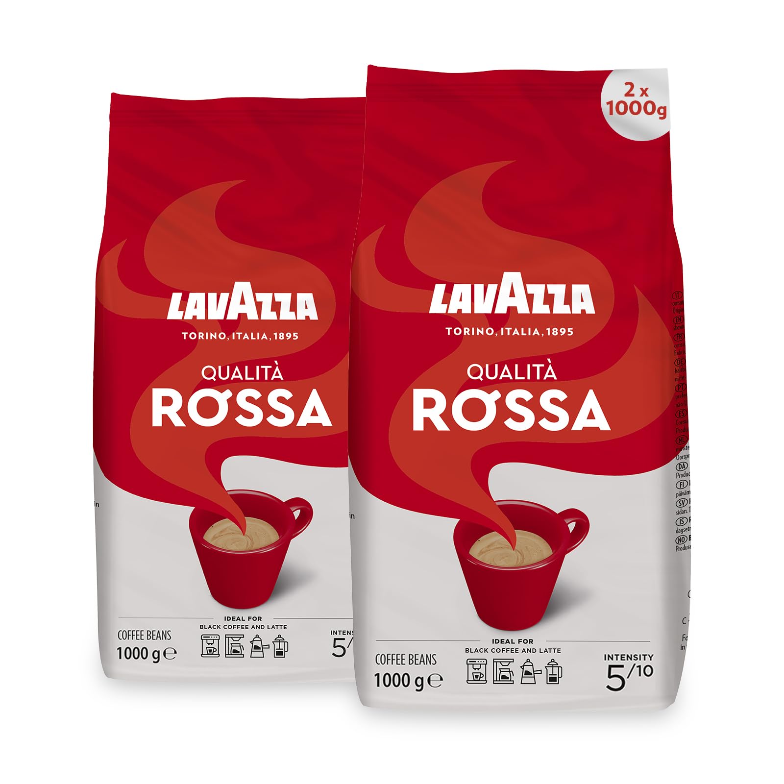 Lavazza Qualità Rossa Coffee Beans, Medium Roast 1 kg