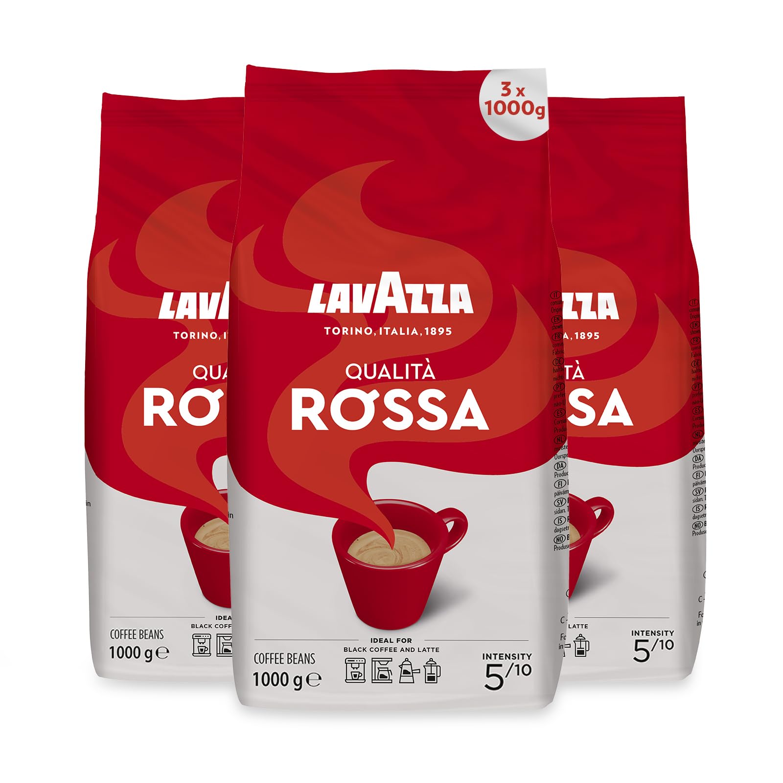 Lavazza Qualità Rossa Coffee Beans, Medium Roast 1 kg