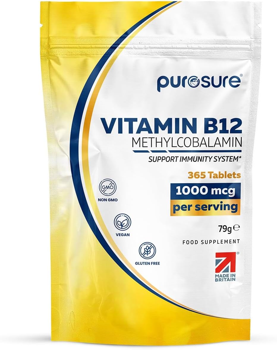 Purosure Vitamin B12 1000µg – 365 Vegan Tablets