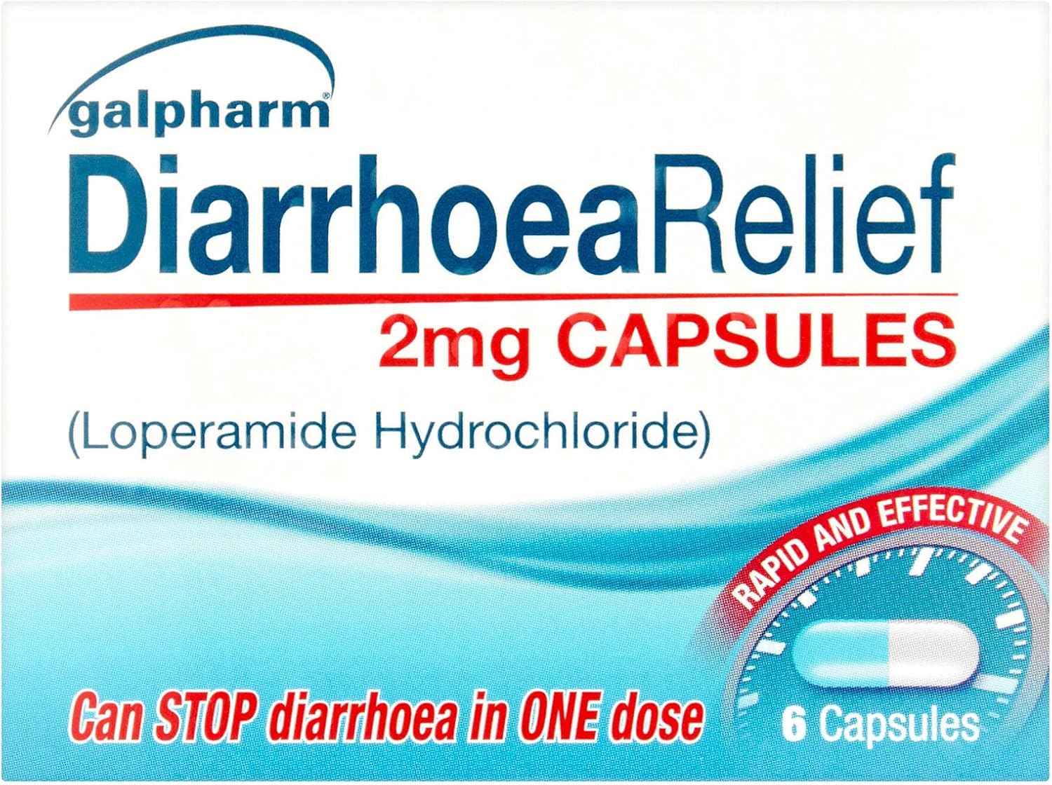 Galpharm Diarrhoea Relief 2mg - 6 Capsules