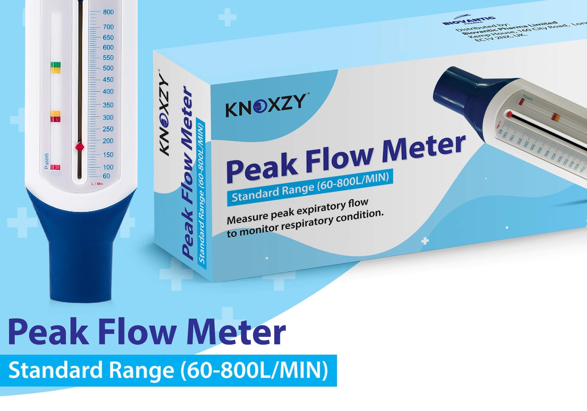 KNOXZY Peak Flow Monitor – Adult Size